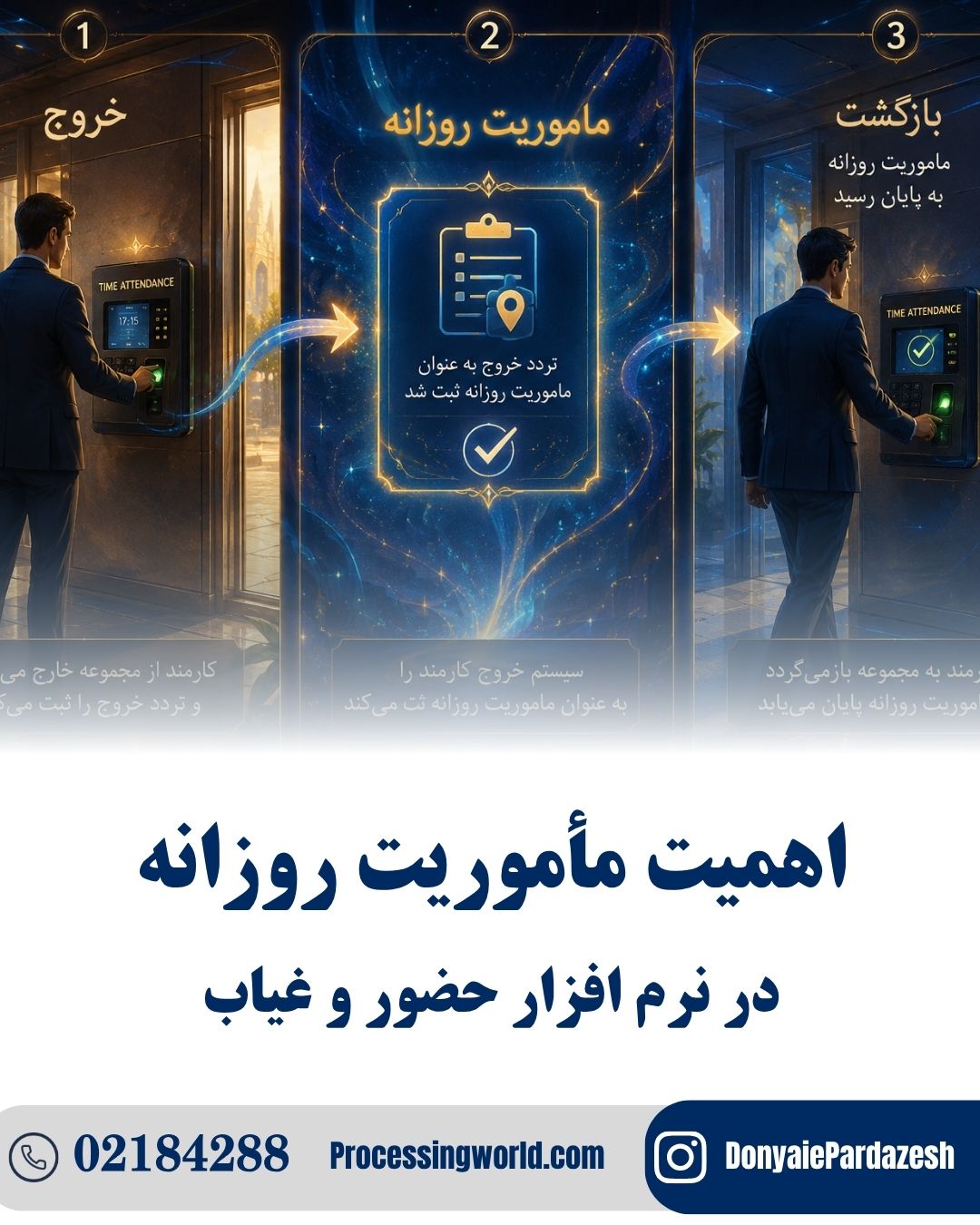 اهمیت ماموریت روزانه در نرم افزار حضور و غیاب